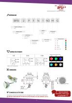 Bouton piezo plastique lumineux BPSI-2