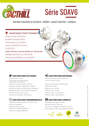 SOAV6 Vandal resistant diam.40mm