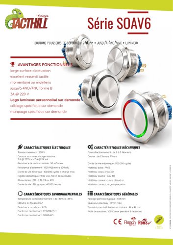 SOAV6 Vandal resistant diam.40mm