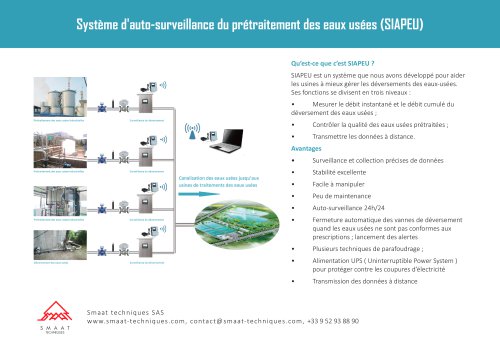 Système d'auto-surveillance du prétraitement des eaux usées (SIAPEU)