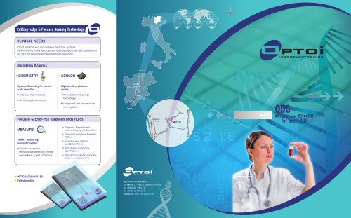 BROCHURE OF OUR MICROELECTRONIC DETECTOR FOR NUCLEIC ACIDS.