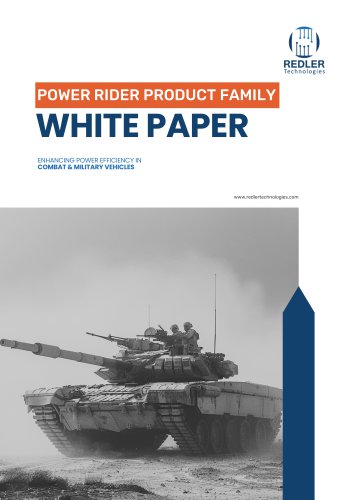 Power Rider Product Family enhancing power efficiency in combat and military