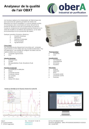 Analyseur de la qualité de l'air OBXT