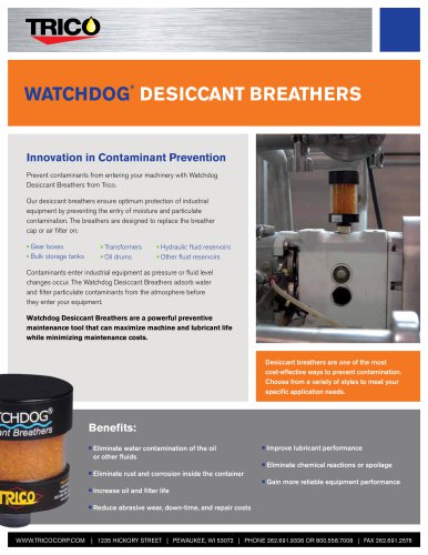 Watchdog Desiccant Breathers