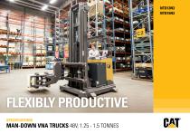 MAN-DOWN VNA TRUCKS 48V, 1.25 - 1.5 TONNES