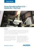 Case Study: Scrap Remelting Plant U.S. – Hybrid Air / Oxy Fuel