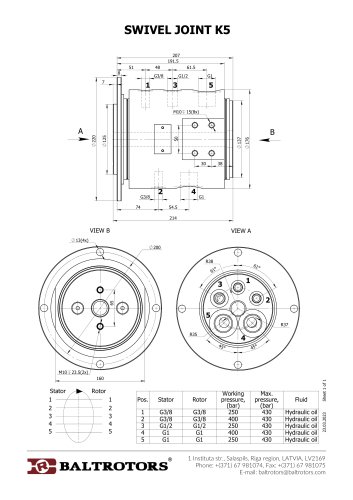 SWIVEL JOINT K5