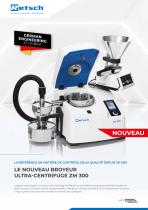 Le Nouveau Broyeur Ultra-Centrifuge ZM 300