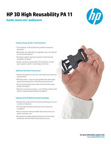 HP 3D High Reusability PA 11