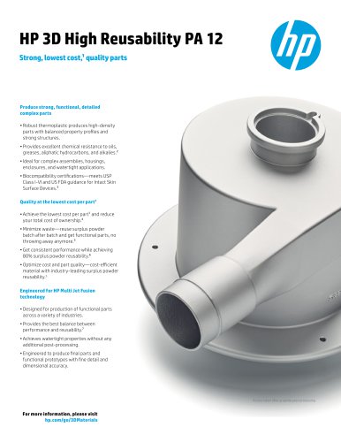 HP 3D High Reusability PA 12