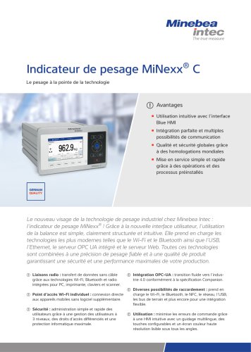 Indicateur de pesage MiNexx® C