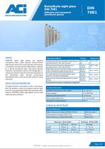 Borosilicate sight glass DIN 7081