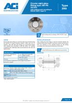 Circular sight glass fitting type 390 PN 16/320