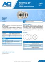 High-pressure sight glass type 521 PN 63/400