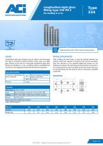 Longitudinal sight glass fitting type 334 PN 3