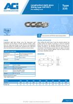 Longitudinal sight glass fitting type 335 PN 3