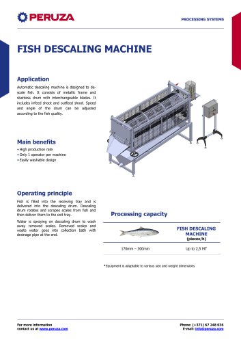 FISH DESCALING MACHINE