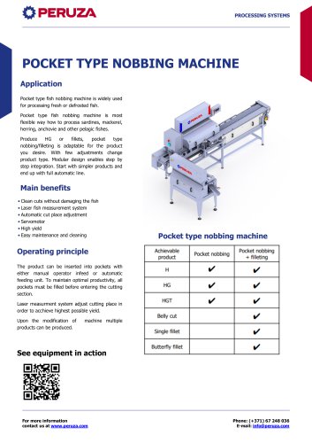 POCKET TYPE NOBBING MACHINE