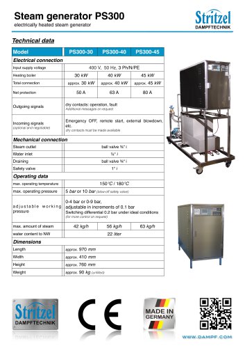 Steam generator PS300