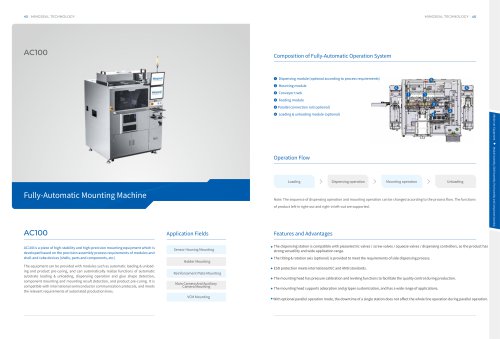 Fully-Automatic Mounting Machine AC100