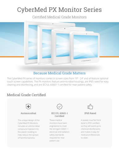 CyberMed PX Monitor Series