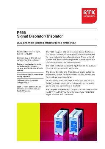 P866 signal bisolator/trisolator