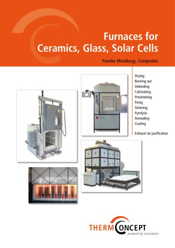 Furnaces for Ceramic, Glass, Solar Cells, Powder Metallurgy and Composites