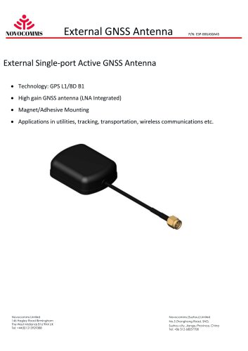 External GNSS Antenna