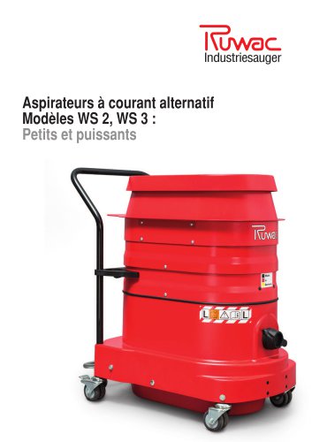 Aspirateur AC type WS2, WS3