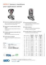 SISTO-C Vanne à membrane pour application stériels - 2