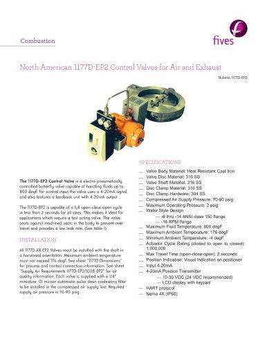 1177D-EP2 Control Valves for Air and Exhaust