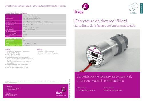 Détecteurs de flamme Pillard