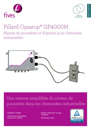 Pillard Opastop® GP4000H mesure de poussière