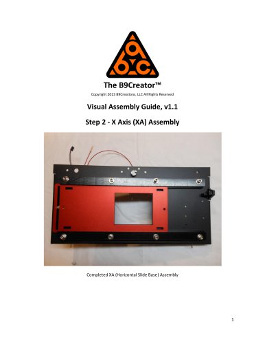 Step 2 - X Axis (XA) Assembly