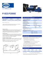 P1825-P2000E (1825-2000 kVA) Open Generator Set - 1