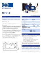 P275H-2 - 275 kVA Open generator set - 1