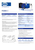 P330H-1 (330 kVA) 3 Phase Open Generator Set - 1