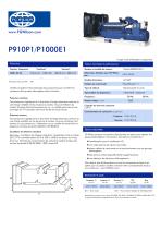 P910P1-P1000E1 (910-1000 kVA) Open Generator Set - 1