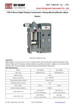 YES-D Series Digital Display Compression Testing Machine(ElectricadjustSpace)