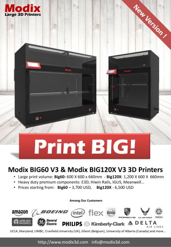 Modix BIG60 V3 and BIG120 V3 Brochure