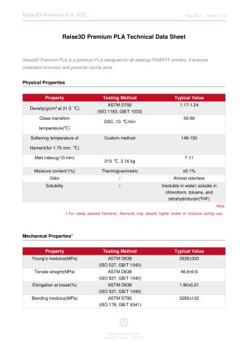 Raise3D_Premium_PLA_TDS