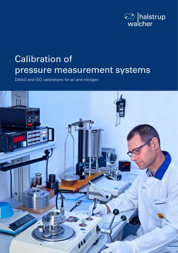 Calibration of Pressure Measurement Systems