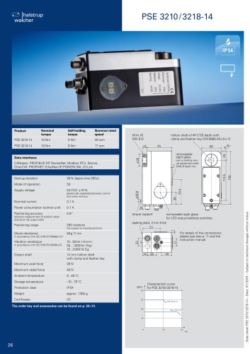 Data sheet PSE 3210/3218-14 (Torque 10/18 Nm)