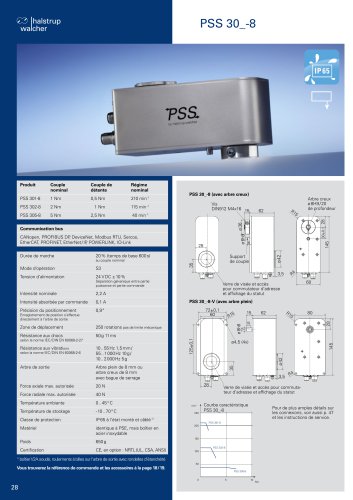 Fiche technique système de positionnement PSS 30x-8