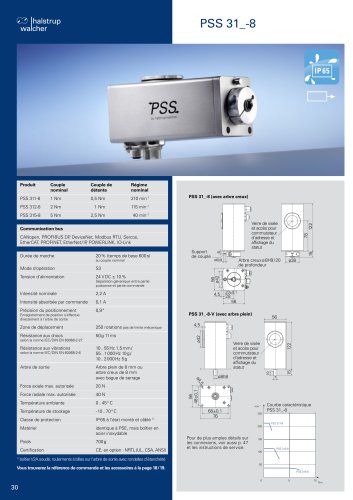 Fiche technique système de positionnement PSS 31x-8