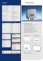 Fiche technique transmetteurs de pression absolue AD / BA 1000