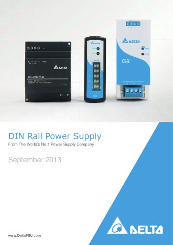 Delta DIN-Rail Power Supplies Rev.Aug.2013