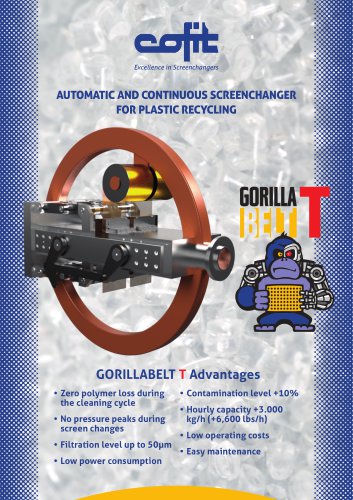 AUTOMATIC AND CONTINUOUS SCREENCHANGER FOR PLASTIC RECYCLING