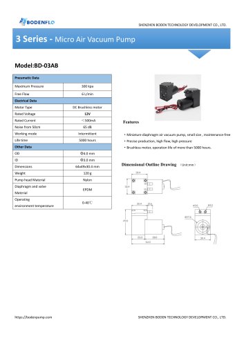 BD-03AB-6L Specification（BODENFLO)