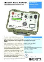 MR5-200C MICRO-OHMMETER